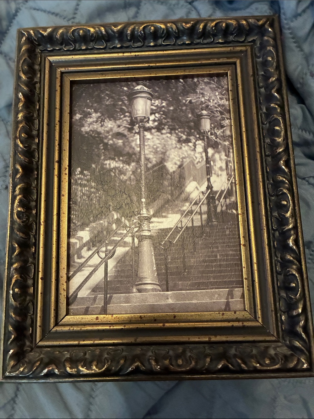 Paris Montmartre Framed Print 7.5” x 9.5” Professionally Framed
